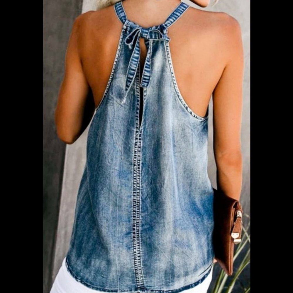 Denim halter - Picture 2 of 2